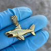 Shark Pendant 14K Gold Plated Over Solid 925 Sterling Silver