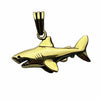 Shark Pendant 14K Gold Plated Over Solid 925 Sterling Silver