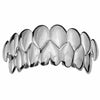 Shark Teeth Grillz Set Plain Silver Tone