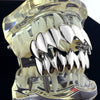 Shark Teeth Grillz Set Plain Silver Tone