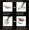 Shiny Silver Tone CZ Baguettes Big Large Tooth Single Cap Iced Bling Out Grillz