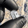 Shiny Silver Tone CZ Baguettes Big Large Tooth Single Cap Iced Bling Out Grillz