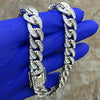 Silver 16" x 13MM Iced Cuban Choker