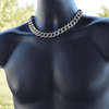 Silver 18" x 15MM Cuban Choker Chain