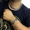 Silver 316L Stainless Steel 14MM x 18" Cuban Chain & Bracelet