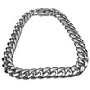 Silver 316L Stainless Steel 18" x 18MM Cuban Chain Necklace