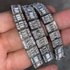 Silver Baguette Chain 10MM 18" Inch