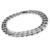 Silver Tone 16" x 18MM Plain Cuban Link Chain Necklace