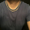 Silver Tone 18" x 18MM Plain Cuban Link Chain Necklace