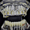 Silver Tone 6 Open Face Top Vampire Fangs Grillz