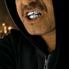 Silver Tone 6 Top and 6 Bottom Teeth Cartel Grillz Set