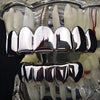 Silver Tone 8 Top and 6 Bottom Plain Teeth Grillz Set