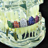 Silver Tone CZ Rainbow Top Grillz