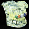 Silver Tone CZ Rainbow Top Grillz