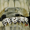 Silver Tone Diamond-Cut Bottom Teeth Grillz
