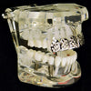 Silver Tone Diamond-Cut Top Teeth Grillz