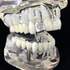 Silver Tone Diamond-Shape Top Tooth Cap