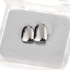 Silver Tone Double Caps Teeth Grillz - Right Hand Side