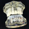 Silver Tone Dust-Cut Bottom Teeth Grillz