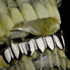 Silver Tone Eight Teeth Bottom Vampire Fangs Grillz