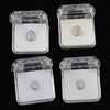 Silver Tone Iced CZ Four Single Tooth Caps Set