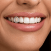 Silver Tone Iced CZ Open Face Canine Tooth Cap Single K9 Hip Hop Grillz