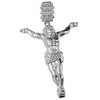 Silver Tone Jesus Body Pendant (Med)