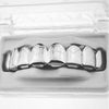 Silver Tone Plain Eight Top Teeth Grillz