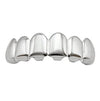 Silver Tone Plain Top Teeth Grillz