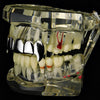 Silver Tone Plain Top Teeth Vampire Fangs Grillz