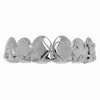 Silver Tone Poker Playing Cards 3D Top Teeth Grillz