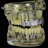 Silver Tone Premium CZ Iced Top Fang Grillz