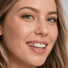 Silver Tone Red Cross CZ Single Iced Teeth Bling Out Open Face Grill