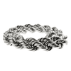 Silver Tone Rope Chain Necklace 25mm Thick x 36" Inch