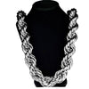 Silver Tone Rope Chain Necklace 30mm Thick x 36" Inch