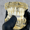Silver Tone Star Open Face Canine Cap One Tooth Single Grillz