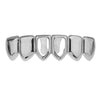 Silver Tone Two Open Face Bottom Teeth Grillz