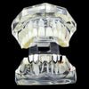 Silver Tone Two Open Face Bottom Teeth Grillz