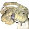 Silver Tone Vampire Fang CZ Bling Top Tooth Single Cap