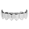 Silver Tone Vampire Fangs Teeth Bottom Grillz