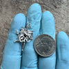 Small (1" Inch) 925 Sterling Silver Devil Demon Satan Pendant Moissanite El Diablo Dije De Plata