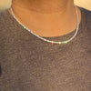 Solid 925 Silver One Row Iced Tennis Chain Necklace 3MM 16"-30"