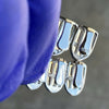 Solid 925 Sterling Silver 8 on 8 Baguette CZ Grillz Set