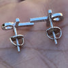 Solid 925 Sterling Silver Egyptian Ankh Cross Earrings