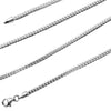 Solid 925 Sterling Silver Franco Chain Necklace Italy 2MM 16"-24"