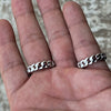 Solid 925 Sterling Silver Plain Cuban Link Ring