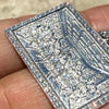Solid 925 Sterling Silver The Last Supper Rectangular Pendant Iced CZ