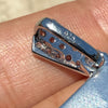 Solid 925 Sterling Silver The Last Supper Rectangular Pendant Iced CZ