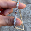 Solid Stainless Steel Franco Chain Necklace 36"