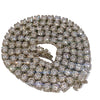 Stainless Steel Tennis Chain Iced One Row AAA CZ 5mm 24"